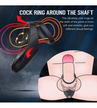 Penis Rings Sexy Toysfor Adults Men Male Relax Toy Pennis Ring for Men Full Silicone Vibrating Cock Ring - Waterproof Recharg...