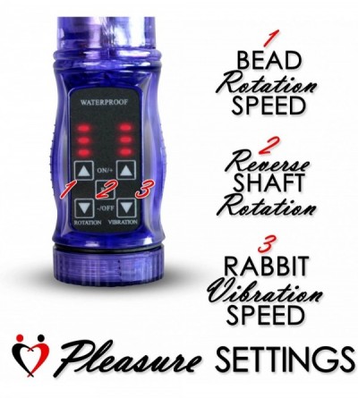 Vibrators Rabbit Vibrator Slim Bunny Showerproof Beaded Shaft Pink - Pink - CL182II8273 $7.08