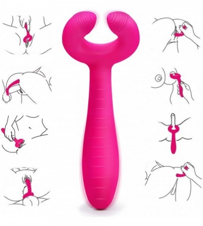 Vibrators G-Spot Rabbit Waterproof Rechargeable 3 Motors Dildo Vibrator Adult Sex Toys - Silicone Clitoris Vagina Penis Stimu...