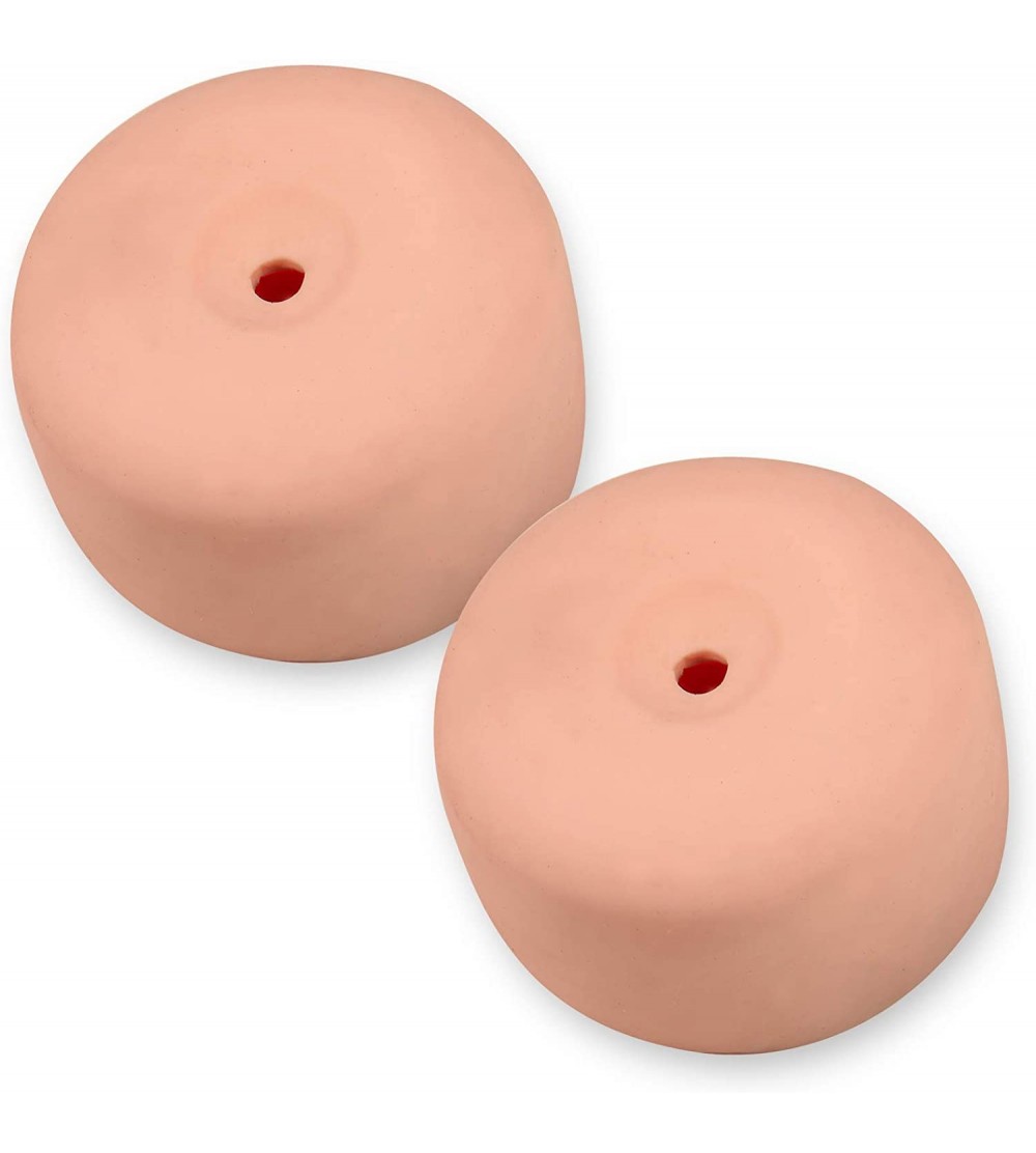 Male Masturbators Cylinder Seal Vacuum Penis Pump Donut Realistic Anus Opening Soft Silicone 2 Pack - Anus - CI193WKD5A9 $16.81