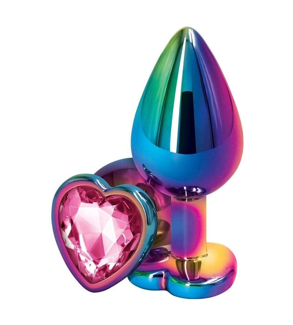 Anal Sex Toys Rear Assets Anal Butt Plug - Multicolor - Medium - Heart-Shaped (Pink Jewel) - Pink Jewel - CJ1992A0WYW $18.26
