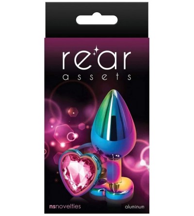 Anal Sex Toys Rear Assets Anal Butt Plug - Multicolor - Medium - Heart-Shaped (Pink Jewel) - Pink Jewel - CJ1992A0WYW $18.26