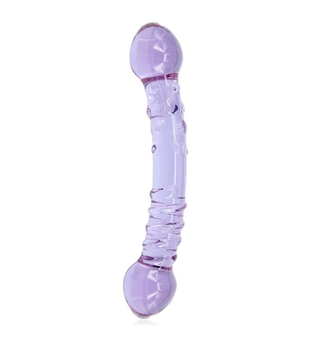 Dildos Purple Pyrex Crystal Dildo Glass Dildos Penis Anal Female Adult Toys Sex Toys for Women - 180x30mmpurple - CQ12NUZS0ET...