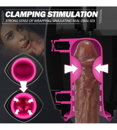Male Masturbators Automatic Male Masturbator Cup with 7 Clamping &Vibration Modes- Electric Oral Sex Toy with Speedy Heating ...