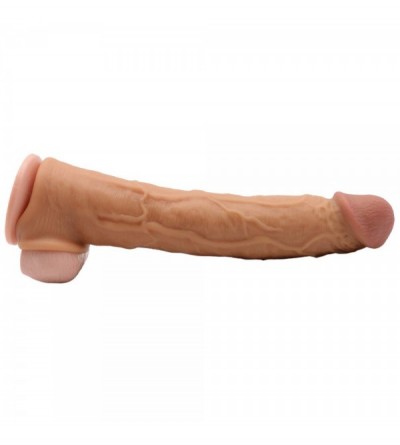 Pumps & Enlargers Lovely and Lifelike Male Skin 10.1 in. Silicone penile Condom Fantasy Sex Chastity Toys Lengthen Cock Sleev...
