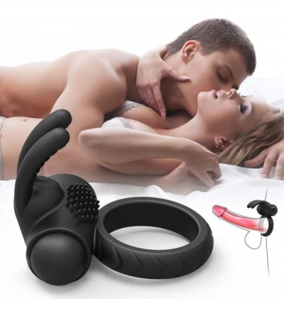 Penis Rings Adullt Toys for Couple Best Gift Vibrating Rooster Ring Vibrator - Waterproof Rechargeable Penis Ring Full Silico...