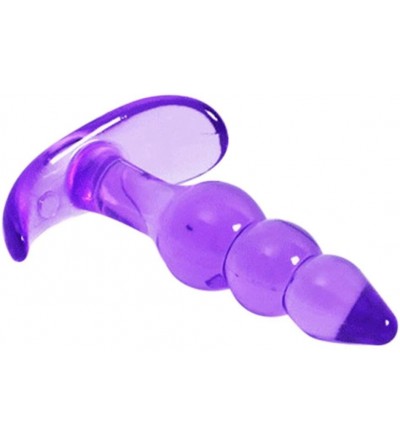 Anal Sex Toys G-Spot Stimulation Fun Base with Jewelry Birth Silicone Butt-Anal-Play Jewel Sex for Women (Purple) - Purple - ...