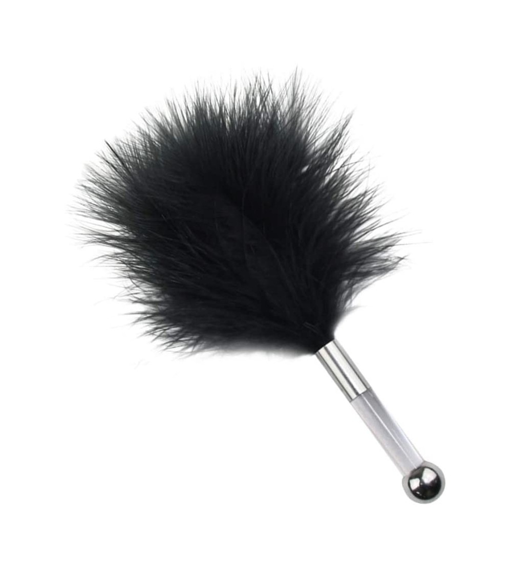 Paddles, Whips & Ticklers Multi-Function Feather Tickler Cosplay Feather Teaser Small Anal Plug Stainless Steel Butt Plug Ski...