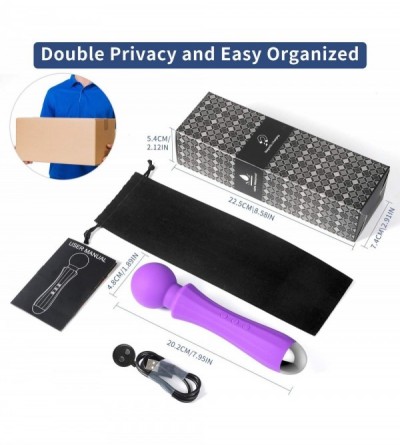 Vibrators Upgraded Magnetic Cordless Vibrator with 8 Speeds 20 Vibration Modes Waterproof Rechargeable Handheld Wand Massager...