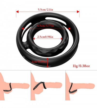 Penis Rings Cock Rings for Men Sex- Penis Rings Sex Toy for Couple with Premium Stretchy Longer Harder Stronger Erection Enha...