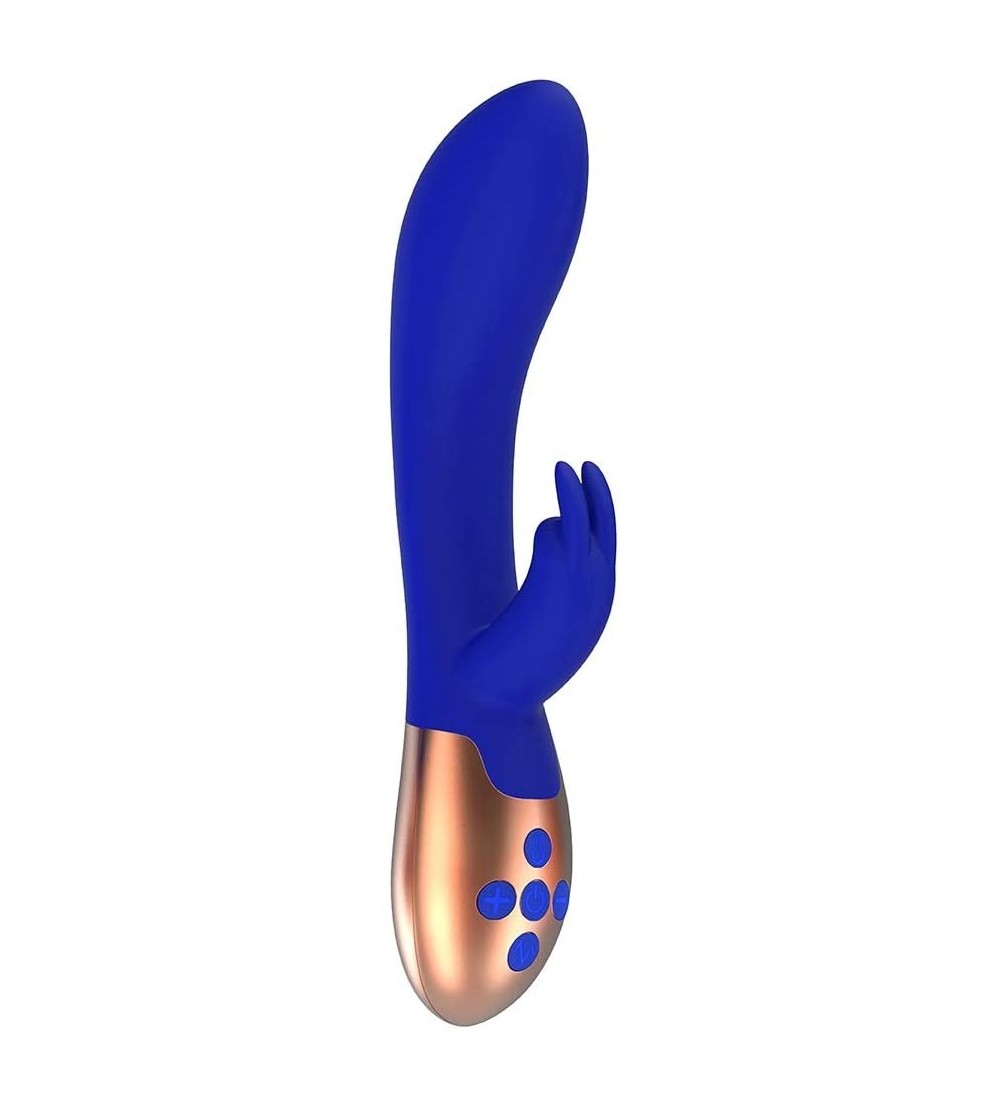 Vibrators Heating Rabbit Vibrator - Opulent - Blue - C218GQQAEG5 $27.44
