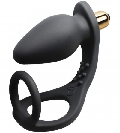 Vibrators Zen Black C Ring with Vibrating Prostrate Probe - CT11ILXVEM3 $41.24