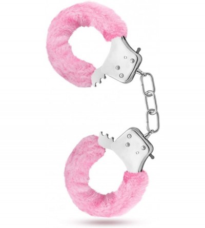Restraints Temptasia Metal Hand Cuffs Faux Fur Wrist Restraints Couples Bondage BDSM Kinky Couples Sex Toy - Pink - Pink - C7...