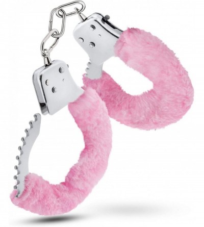 Restraints Temptasia Metal Hand Cuffs Faux Fur Wrist Restraints Couples Bondage BDSM Kinky Couples Sex Toy - Pink - Pink - C7...