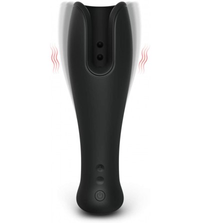 Male Masturbators Vibrating Male Masturbator for Penis & Glans Stimulation with 10 Frequency Vibrating-Rechargeable Adult Sex...