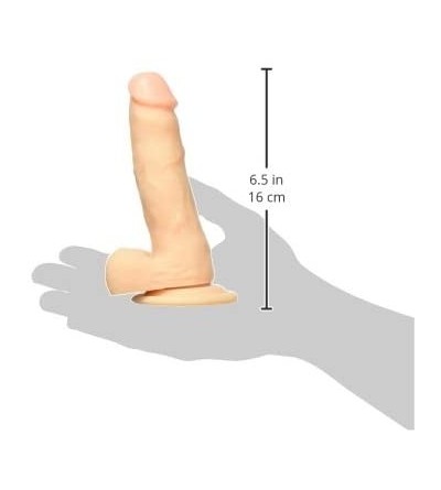 Vibrators Vibrating Realistic Cock with Scrotum- Skin- 7 Inch - Skin - CP11RP4LYBP $30.88