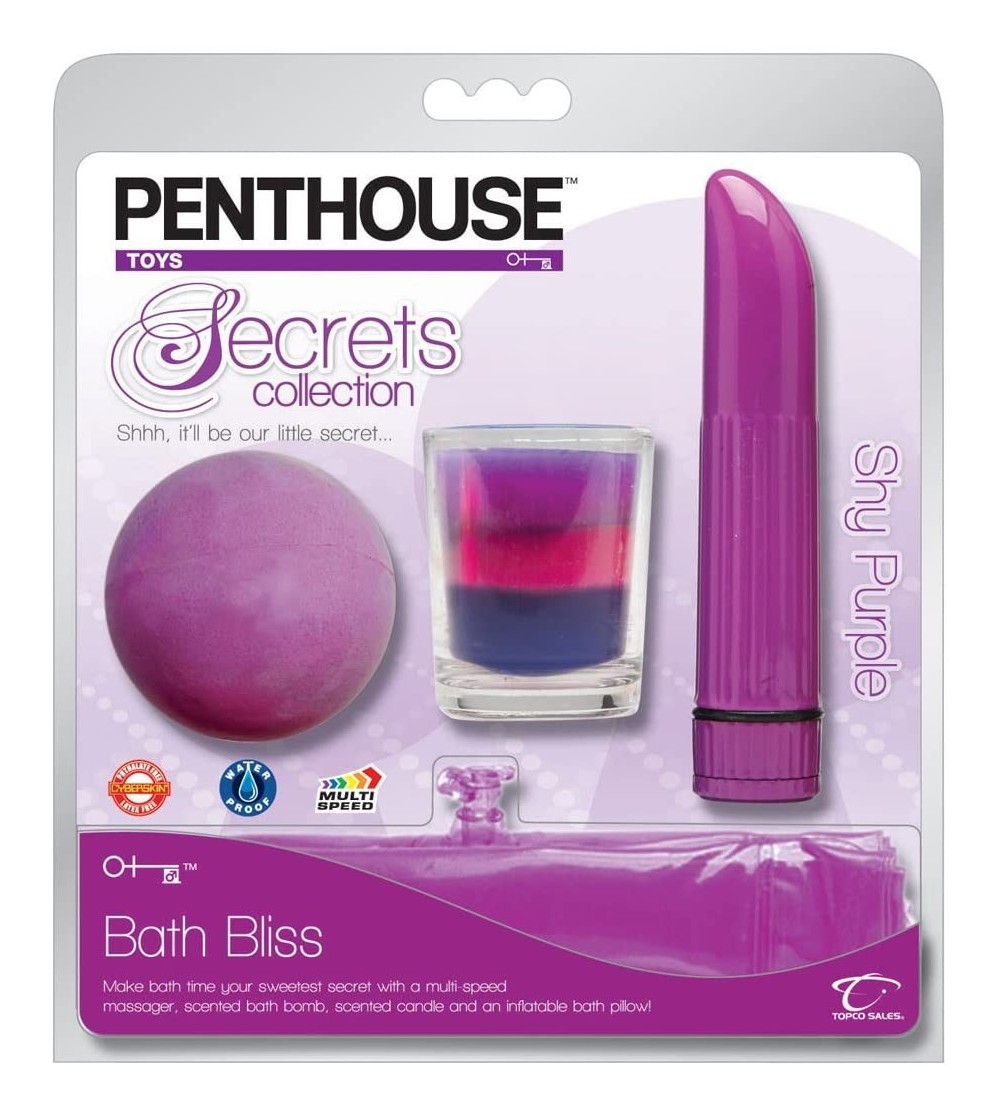 Vibrators Penthouse Secrets- Bath Bliss- Shy Purple- Purple - C11153JJ8KD $9.30