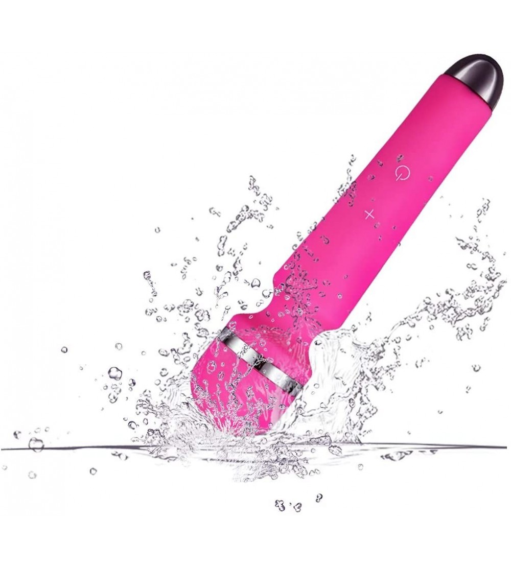 Vibrators Silent Waterproof Magic Wand Massager Powerful Multispeed Cordless Clitoral Vibrator for Female Sex Toy USB Chargin...