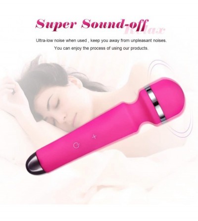Vibrators Silent Waterproof Magic Wand Massager Powerful Multispeed Cordless Clitoral Vibrator for Female Sex Toy USB Chargin...