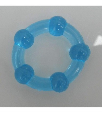 Penis Rings 3Pcs/Set Silicone Clock Ring for Men - Blue - C519G3M3NKR $6.34