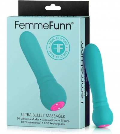 Vibrators Ultra Bullet Vibrator - 20 Powerful Modes USB Rechargeable & Whisper Quiet Bullet Massager Vibrators for Women (Aqu...