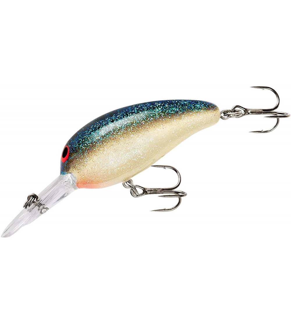 Vibrators Lures Middle N Mid-Depth Crankbait Bass Fishing Lure- 3/8 Ounce- 2 Inch - White Black Green Fleck - CP111JYMLAT $7.01