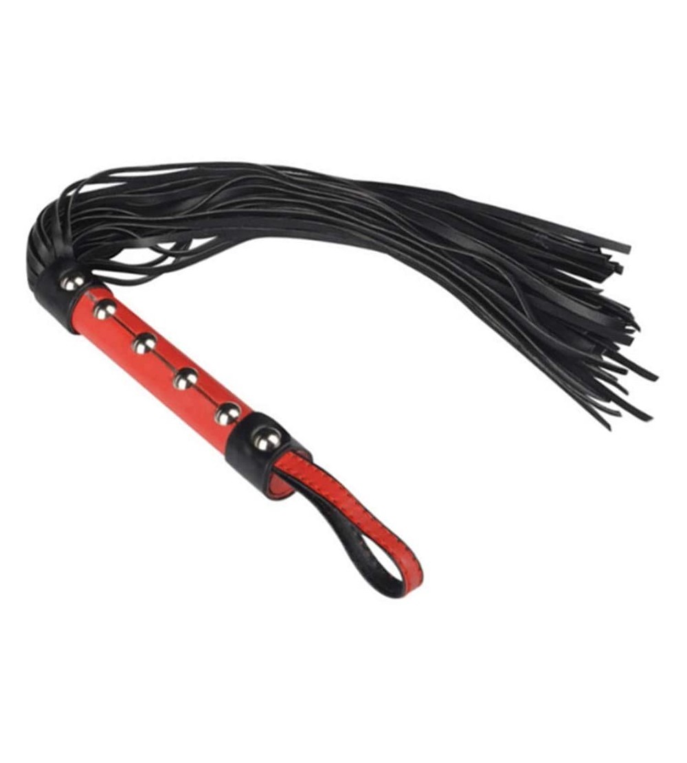 Paddles, Whips & Ticklers PU Leather Whip Restraint FET/ish Adult Cosplay Sixy Toys for Women Men (R*) - R* - CD19HIHOZ2O $5.78