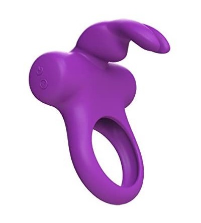 Penis Rings Frisky Bunny Vibrating Ring- Purple - Purple - CL126SFS0O5 $60.10