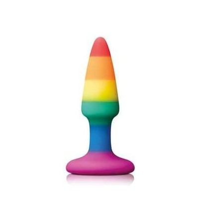 Anal Sex Toys Colours Pride Edition Pleasure Butt Plug Mini - Rainbow - C618TO6W889 $32.94