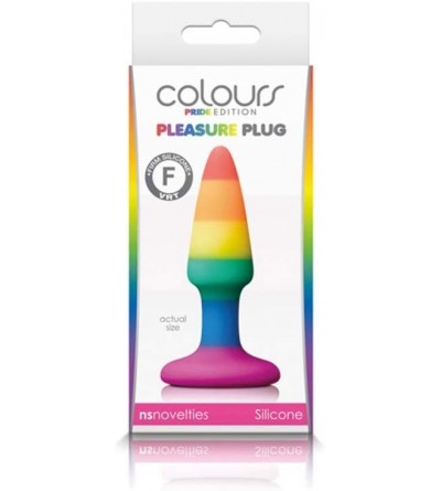 Anal Sex Toys Colours Pride Edition Pleasure Butt Plug Mini - Rainbow - C618TO6W889 $17.60