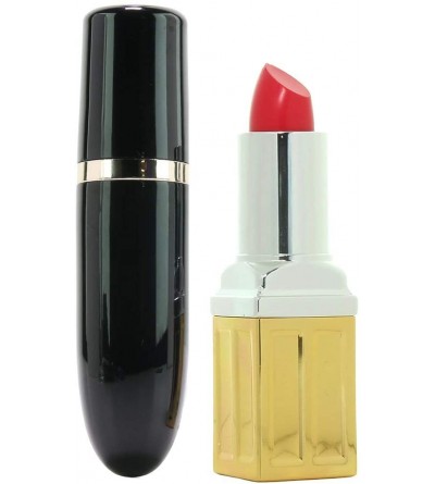 Vibrators Lipstick Vibe USB Rechargeable 9 Function Vibrator Black - CW18MCZOAI2 $32.80