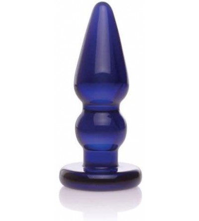 Anal Sex Toys Glass Bubble Plug- Colbalt Blue - C91120MSJCJ $20.57