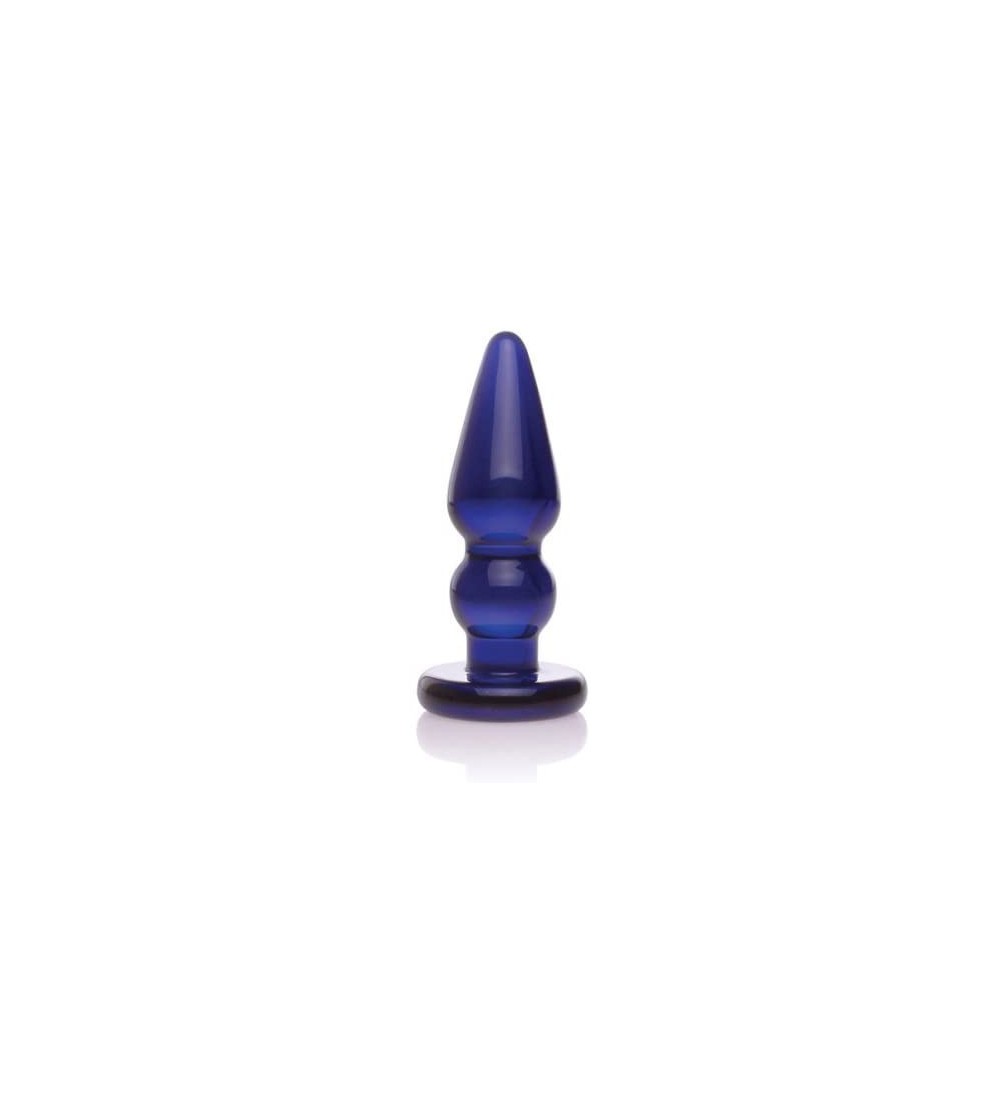 Anal Sex Toys Glass Bubble Plug- Colbalt Blue - C91120MSJCJ $6.77