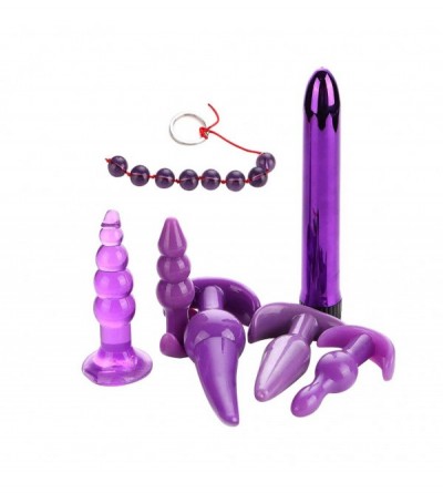 Anal Sex Toys Ańus Plúg Pull Beads B'ut.t Pùgs Trainer Kit Massager Dillido Sxx Toy - Purple - C019340OERG $14.15