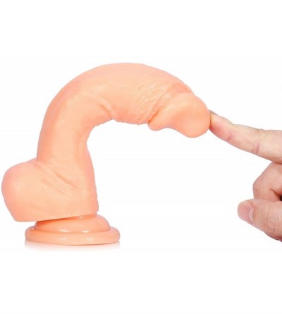 Dildos Superior Realistic Dildo with Suction Cup Anal Sex Toys for Vaginal G-spot and Anal Play- 7.5 inch - CR193C2DXQD $11.13