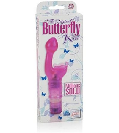 Vibrators The Original Butterfly Kiss Vibrator Waterproof Pink - CC11POGM659 $10.53
