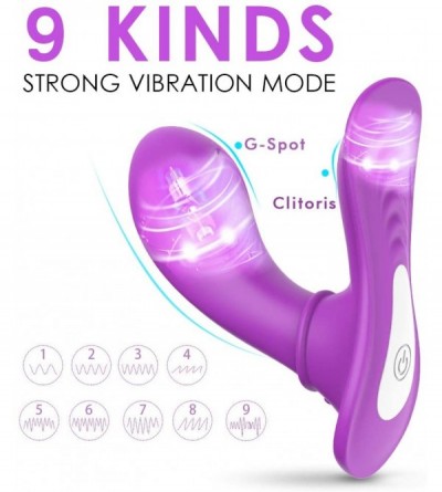 Vibrators Wearable Clitoris G-spot Vibrator- Remote Control Butterfly Vibrator with 9 Vibration Speeds- Waterproof Vibrating ...