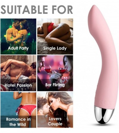 Vibrators Wand Massager Vibrating Waterproof Multi-Speed Vibrators Sex Toys- Amy Pale Pink - CD12H5R6DZN $53.41