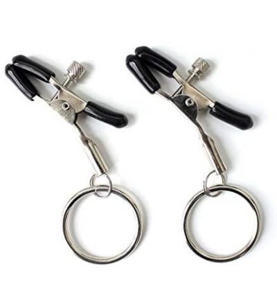 Nipple Toys Nipple Clamps- Milk Clip- Metal Adjustable Clamps- Non Piercings Women Body Jewelry- Couples Flirting Sexy Toy - ...