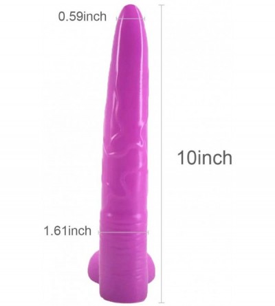 Dildos Animal Dildo- 10 inch Realistic Deer Penis Ultra Long Elk Cock- Anal Plugs for Men Women (Purple) - Purple - CH1933SCO...