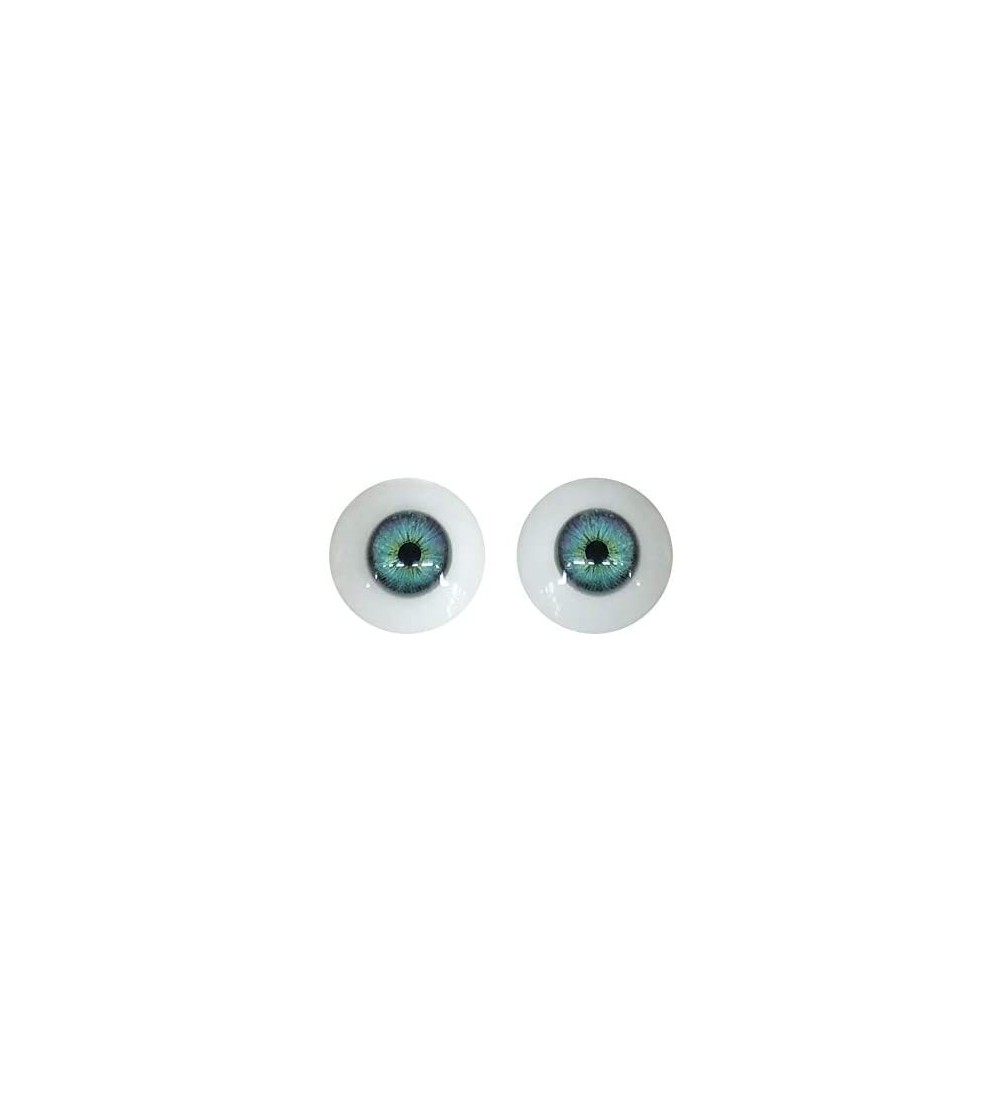 Sex Dolls Acrylic Eyeballs 32mm Lifelike Plastic Eyes for TPE Silicone Dolls- Halloween Props- Bears Craft DIY (Green) - Gree...