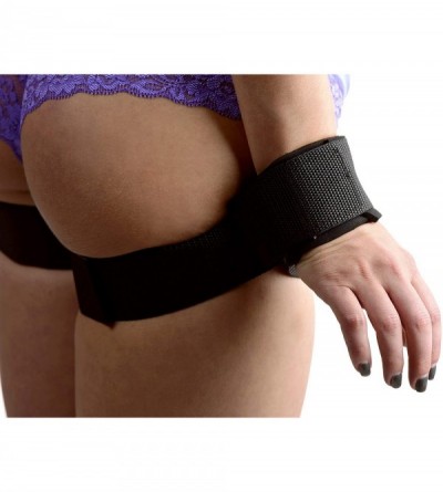 Restraints Take Me Thigh and Wrist Cuff Restraint System- Black (AD383) - CJ11FMISKWR $15.60