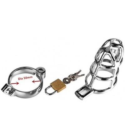 Restraints electroníc Lock Handcuff Ankle Collar Bírd Cage Devíce Handheld Massager restraínt - Cage Dia 50mm Ring - CS18RYLW...