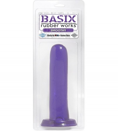 Vibrators Rubber Works 5" Smoothy Dong- Purple - Purple - CU11274L7XX $29.68
