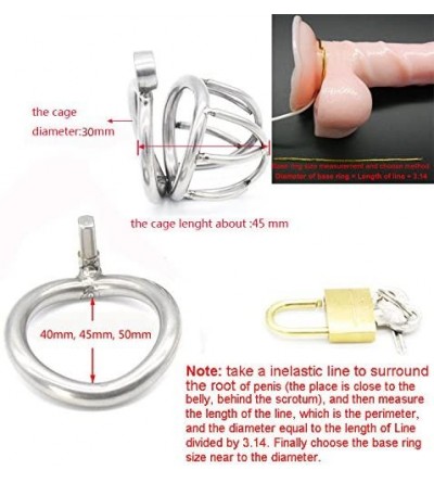Chastity Devices Male Chastity Device Hypoallergenic Stainless Steel Cock Cage Penis Ring S Size Virginity Lock Chastity Belt...