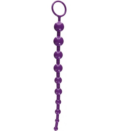 Anal Sex Toys Long Anal Beads- Purple - Purple - CS1173S3H45 $20.94