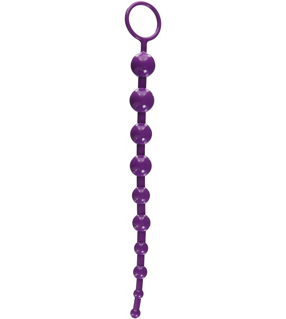 Anal Sex Toys Long Anal Beads- Purple - Purple - CS1173S3H45 $5.74