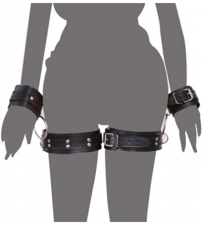 Restraints Adjustable Hand Wrist & Leg Cuffs Leather Straps Tie Set Couple Pleaure Toy Bed Restraint Handcuffs - C618G60T555 ...