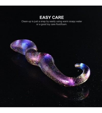 Anal Sex Toys Butt Plug Glass Anal Plug Prostate Massager Adult Sex Toys for Men or Couples in Unique Curvy Shape - CE12K8S1Z...