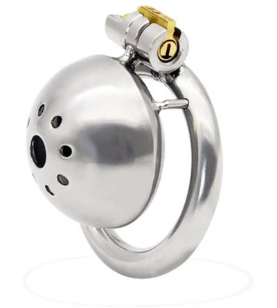 Chastity Devices Stainless Steel Male Chastity Device Super Small Short Cock Cage Sex Toy (45mm Ring) - CP18D2HA8LN $9.08